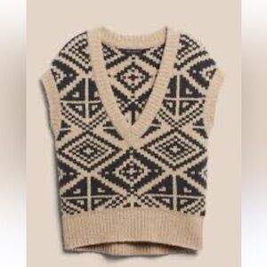 Banana Republic Heritage Oversized Sweater Vest.  size M/L